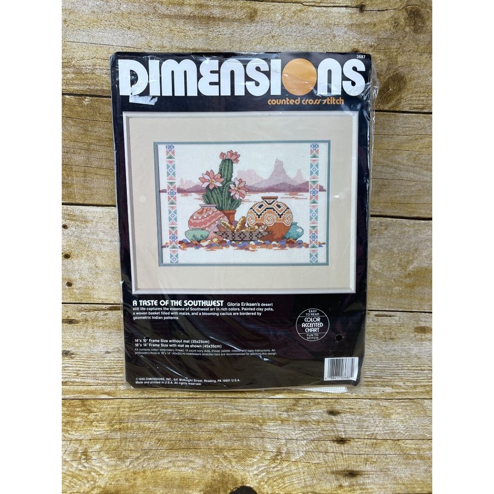 Dimensions Cross Stitch A Taste of the Southwest Gloria Eriksen 14"x10" NIP NWT